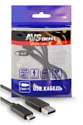 Кабель AVS TC-311 USB/Type-C (USB 3.0), 18 Вт, 1 м (пакет) 